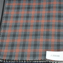 Carreau de fenêtre de couleur noire grise orange multicolore tissu de mélange de mélange de laine de polyester pour le costume uniforme des hommes